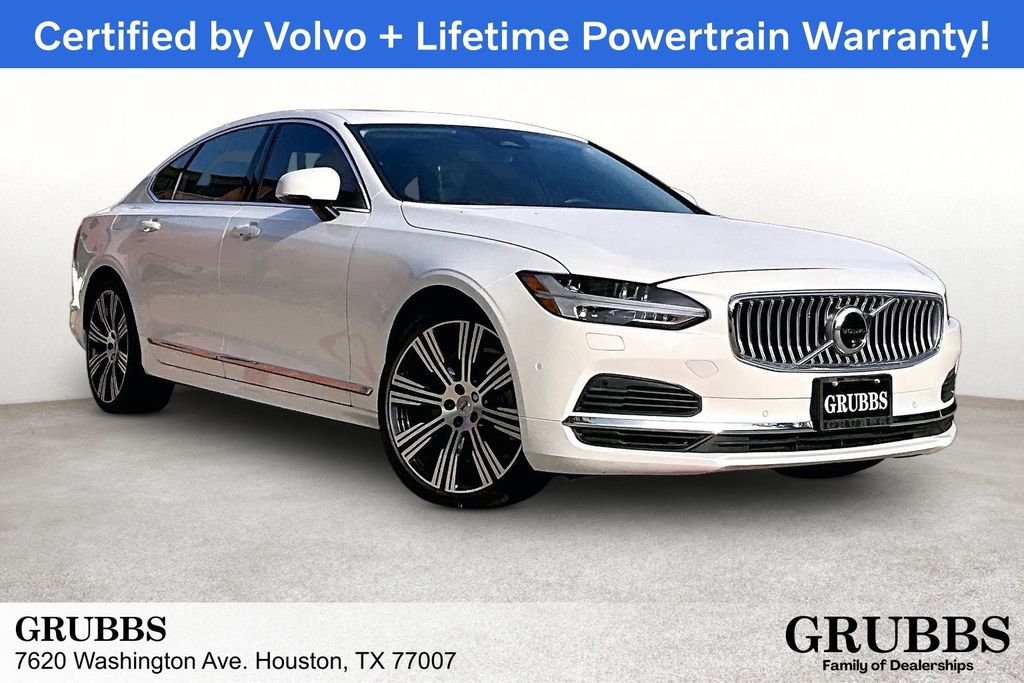 White 2024 Volvo S90 Recharge T8 Ultimate eAWD Sedan All-Wheel Drive Automatic