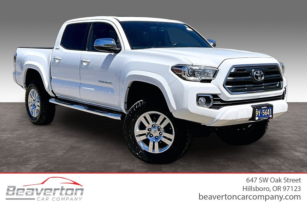 Super White 2016 Toyota Tacoma Pickup Truck Four-Wheel Drive 6-Speed Automatic