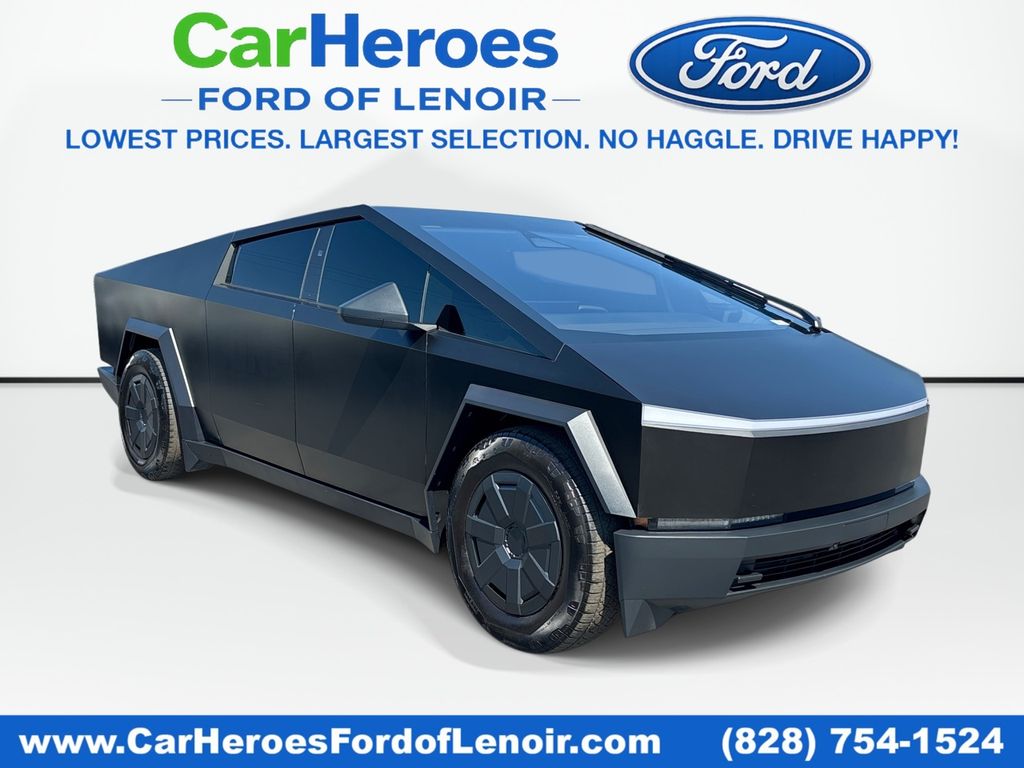 Black 2025 Tesla Cybertruck Pickup Truck All-Wheel Drive 1-Speed Automatic