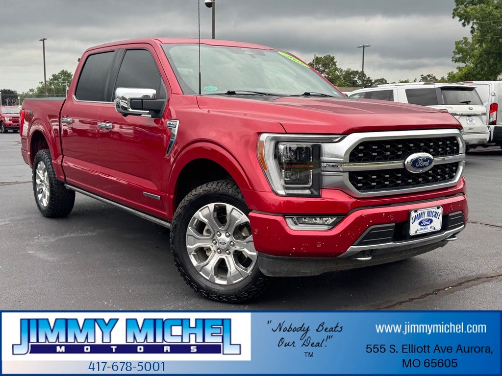 Red Metallic 2022 Ford F-150 Pickup Truck Four-Wheel Drive Automatic