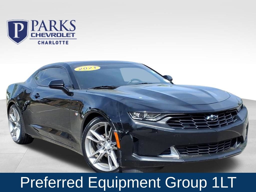 Black 2021 Chevrolet Camaro 1LT Coupe RWD Coupe Rear-Wheel Drive Automatic