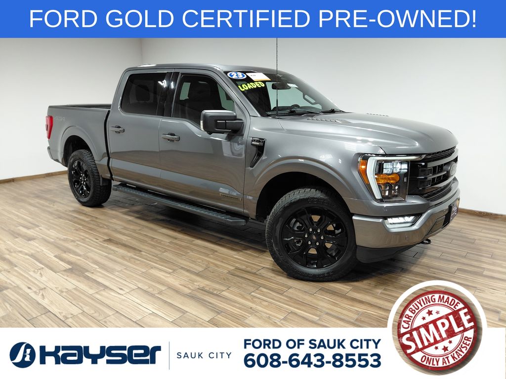Gray Metallic 2023 Ford F-150 Pickup Truck Four-Wheel Drive Automatic