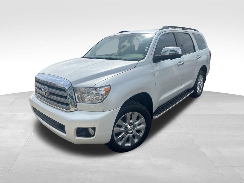 White (Blizzard Pearl) 2012 Toyota Sequoia Platinum 4WD SUV / Crossover Four-Wheel Drive 6-Speed Automatic