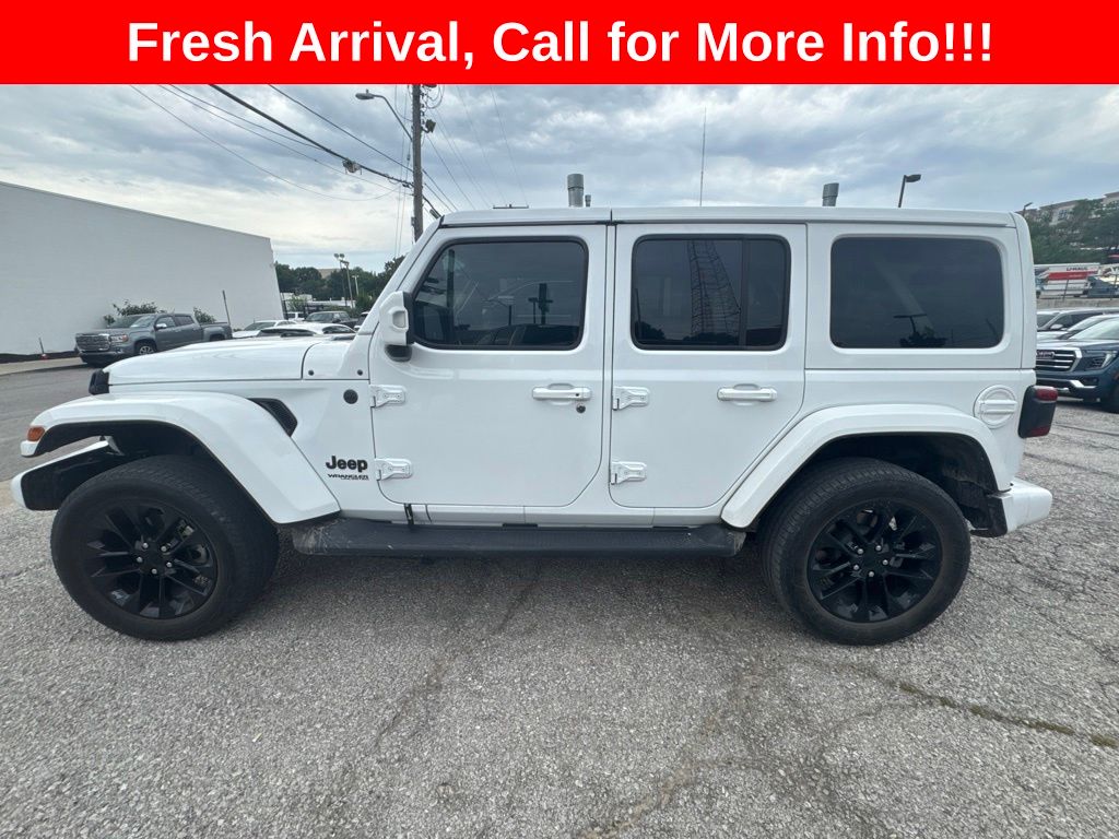 2022 Bright White Clearcoat Jeep Wrangler Unlimited Sahara High Altitude 4X4 SUV