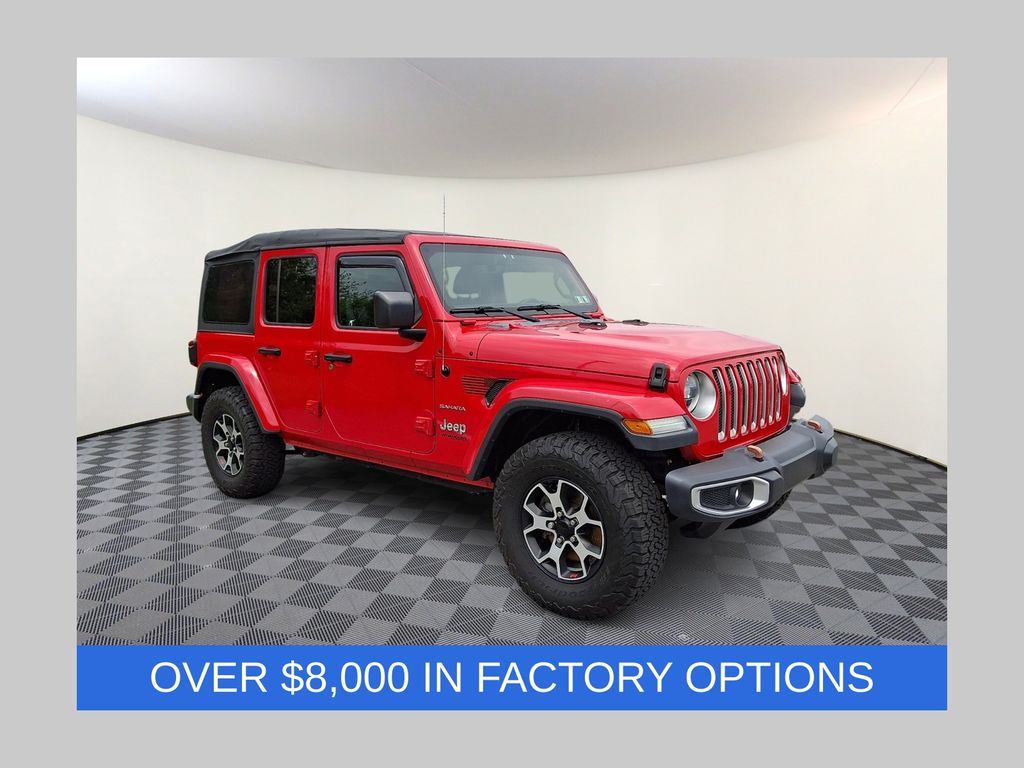 Firecracker Red Clearcoat 2019 Jeep Wrangler Unlimited Sahara 4WD SUV / Crossover Four-Wheel Drive 8-Speed Automatic