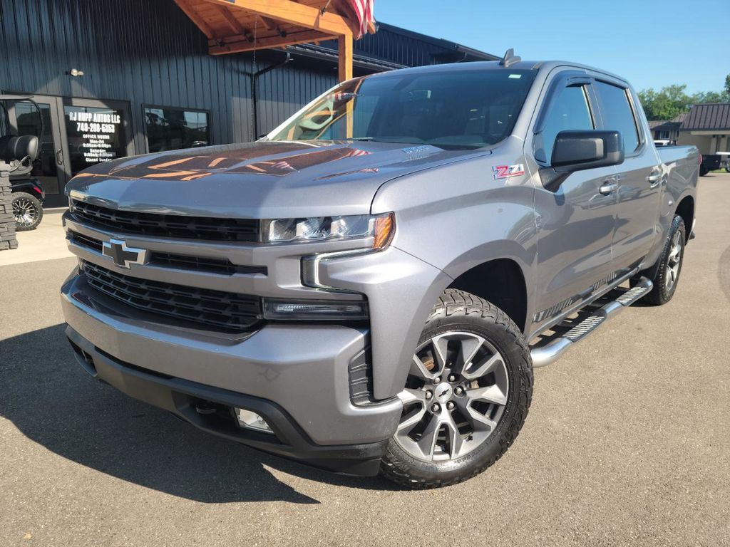 Gray (Satin Steel Metallic) 2021 Chevrolet Silverado 1500 Pickup Truck Four-Wheel Drive Automatic