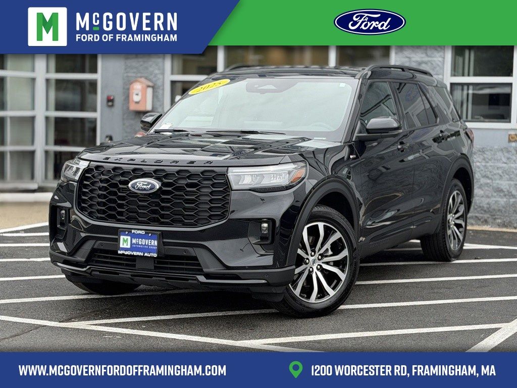 Black Metallic 2025 Ford Explorer SUV / Crossover All-Wheel Drive Automatic