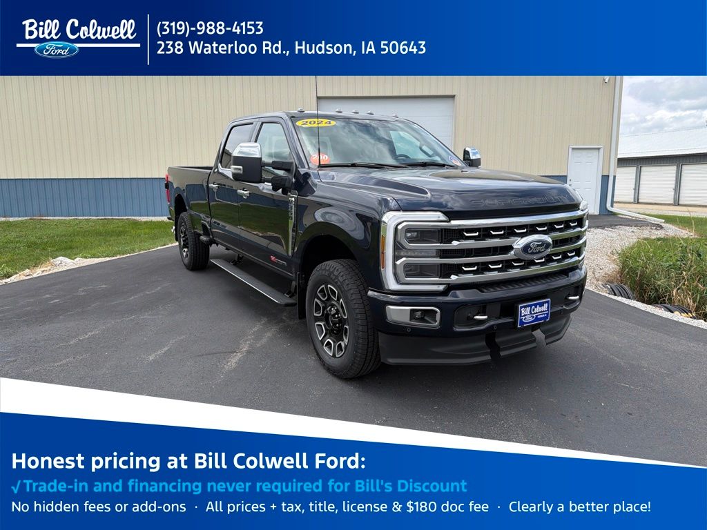 Antimatter Blue Metallic 2024 Ford F-350 Super Duty Pickup Truck Four-Wheel Drive Automatic