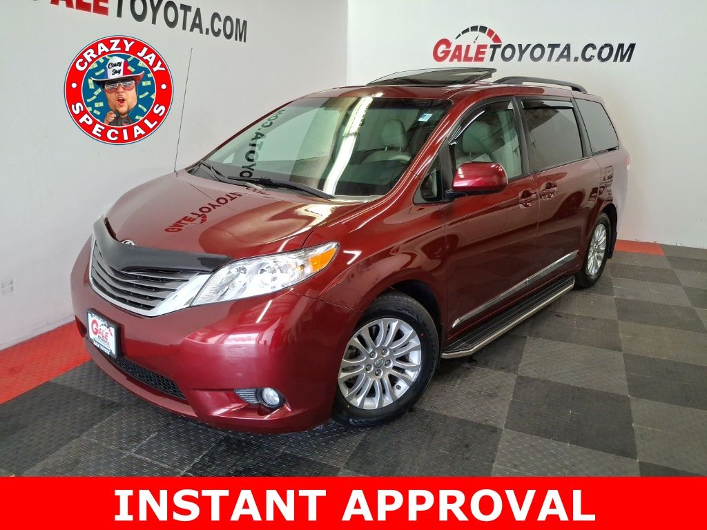 Salsa Red Pearl 2013 Toyota Sienna XLE 7-Passenger Minivan Front-Wheel Drive 6-Speed Automatic Overdrive