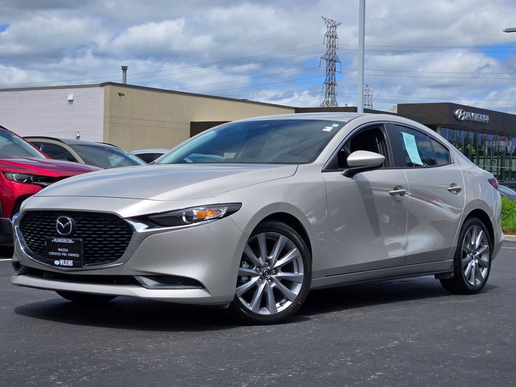 Gray (Platinum Quartz Metallic) 2023 Mazda MAZDA3 2.5 S Select Sedan FWD Sedan Front-Wheel Drive 6-Speed Automatic