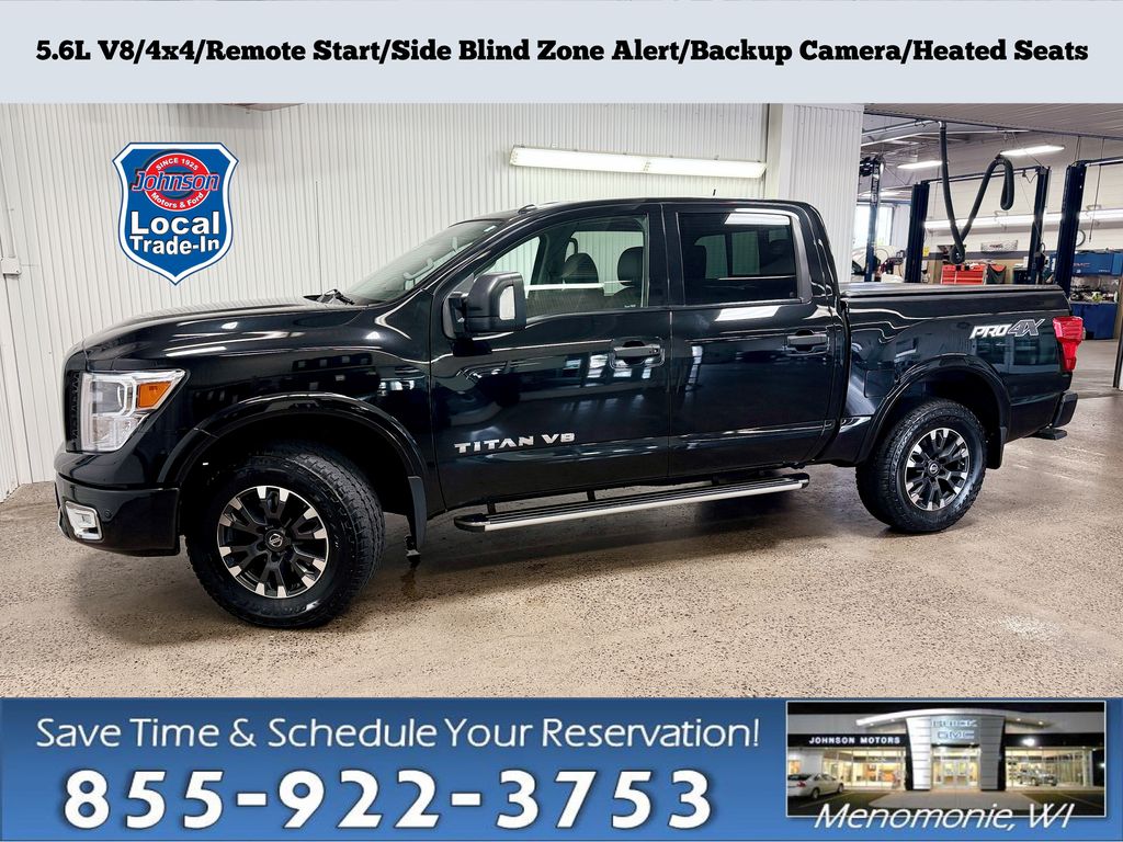 Silver Metallic 2018 Nissan Titan Pickup Truck Four-Wheel Drive 7-Speed Automatic