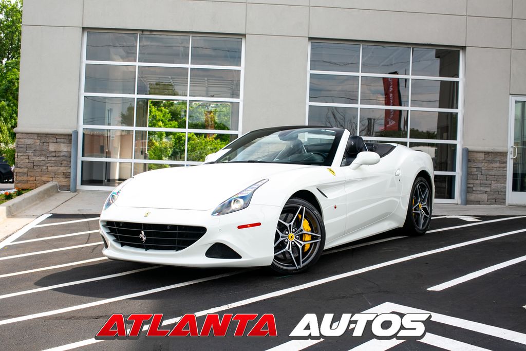 White 2015 Ferrari California T Roadster Convertible Rear-Wheel Drive 7-Speed Manual