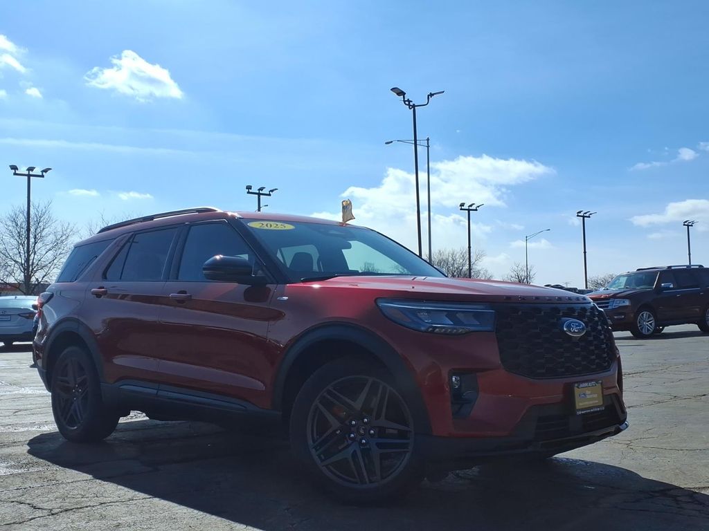 Red Metallic 2025 Ford Explorer ST-Line AWD SUV / Crossover All-Wheel Drive Automatic