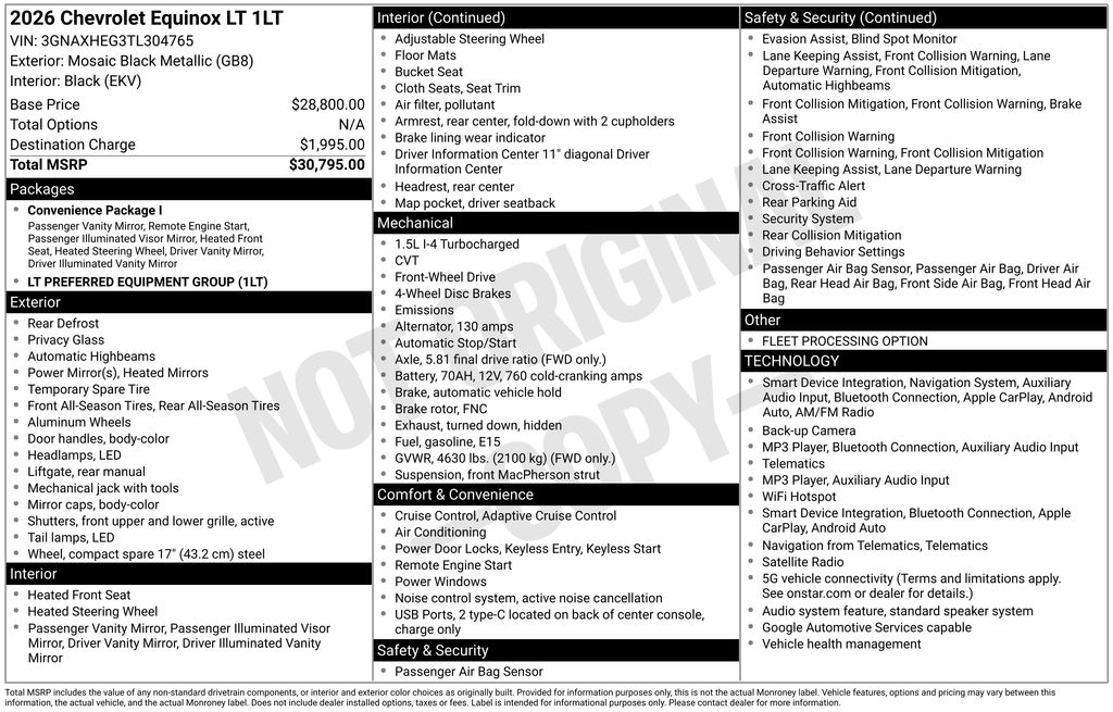 Used 2026 Chevrolet Equinox SUV