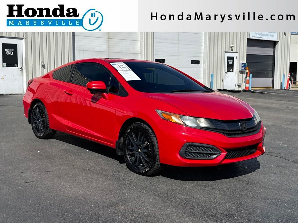 Rallye Red 2014 Honda Civic Coupe Coupe Front-Wheel Drive Continuously Variable Transmission