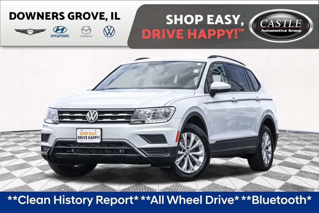 White Silver Metallic 2018 Volkswagen Tiguan SUV / Crossover All-Wheel Drive 8-Speed Automatic