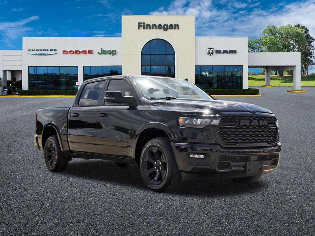 Diamond Black Crystal Pearlcoat 2025 RAM 1500 Big Horn Crew Cab RWD Pickup Truck 4X2 8-Speed Automatic