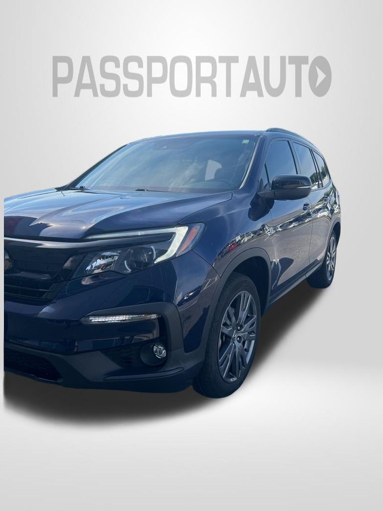 Black (Obsidian Blue Pearl) 2022 Honda Pilot Sport FWD SUV / Crossover Front-Wheel Drive Automatic