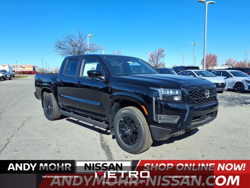 Super Black 2026 Nissan Frontier Pickup Truck Four-Wheel Drive 9-Speed Automatic Overdrive