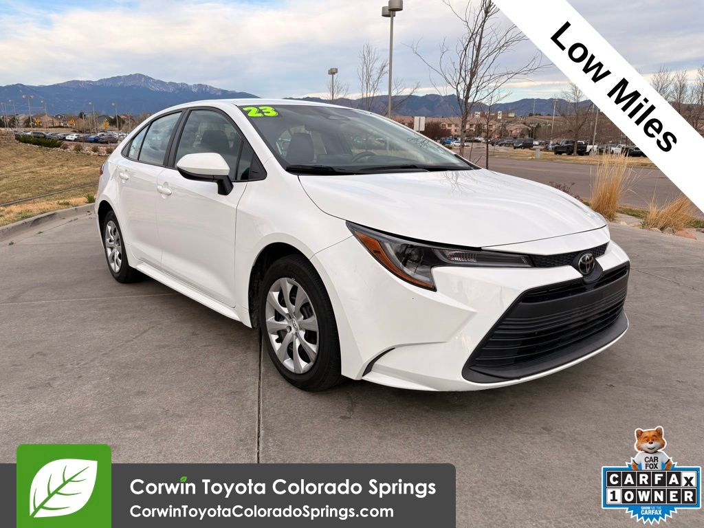 Ice Cap 2023 Toyota Corolla LE FWD Sedan Front-Wheel Drive Continuously Variable Transmission