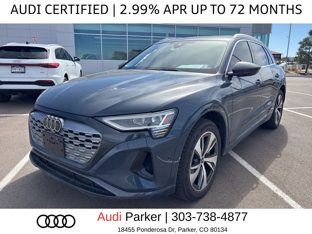 Plasma Blue Metallic 2024 Audi Q8 e-tron quattro Premium Plus AWD SUV / Crossover All-Wheel Drive Automatic