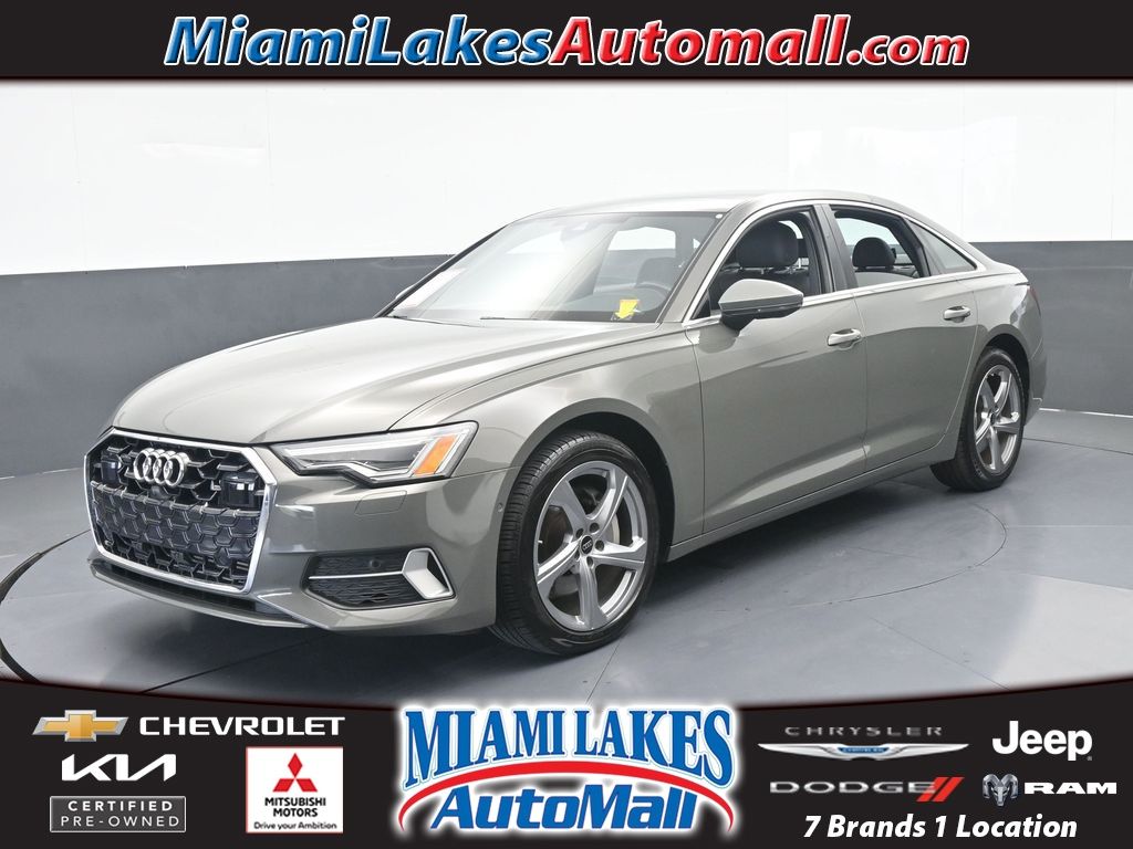 Gray 2024 Audi A6 Sedan All-Wheel Drive 7-Speed Automatic