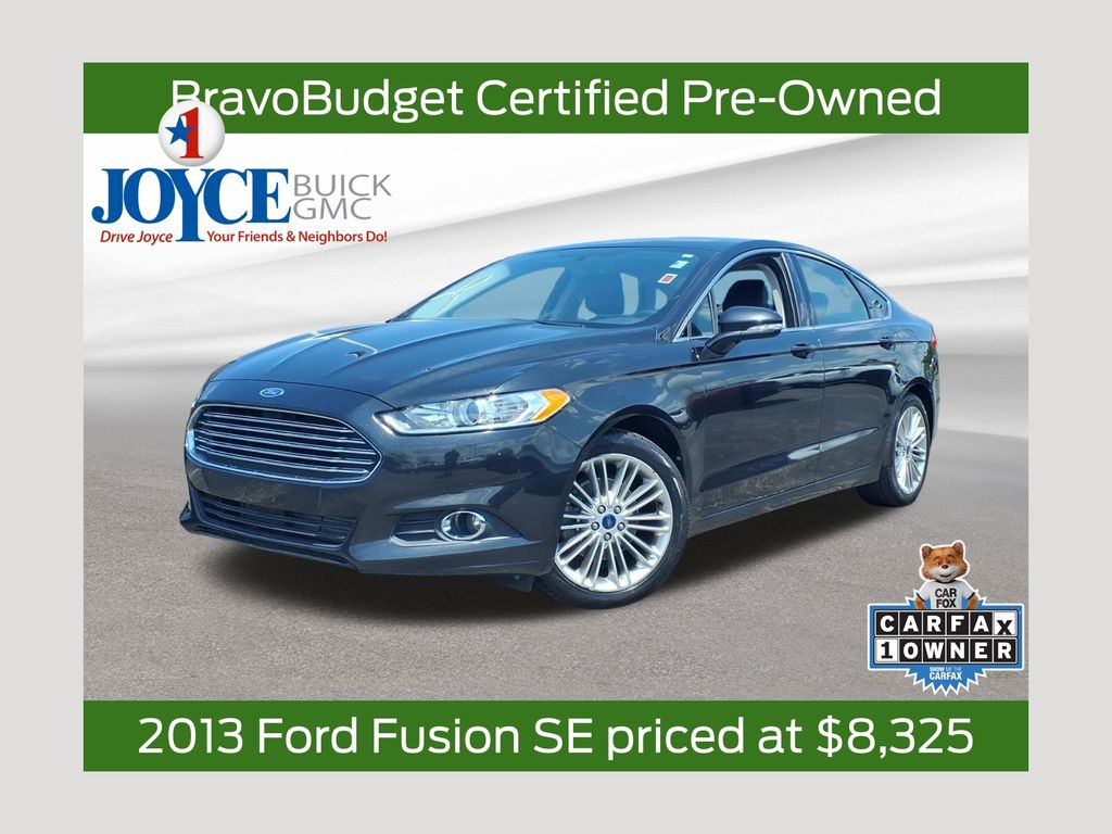 Tuxedo Black Metallic 2013 Ford Fusion Sedan Front-Wheel Drive 6-Speed Automatic