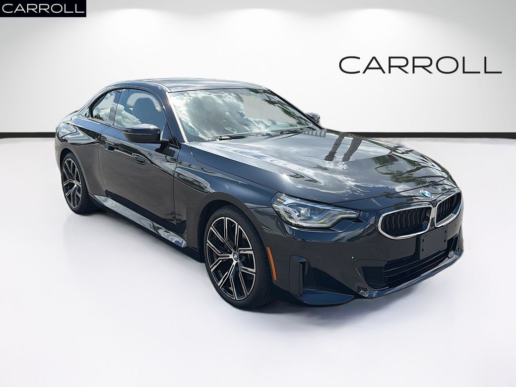 Black Sapphire Metallic 2023 BMW 2 Series Coupe All-Wheel Drive 8-Speed Automatic