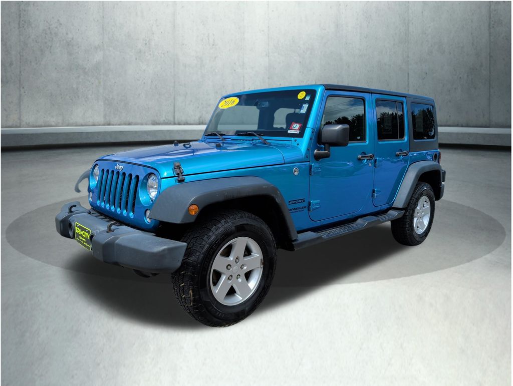 Hydro Blue Pearl Coat 2016 Jeep Wrangler SUV / Crossover Four-Wheel Drive 5-Speed Automatic