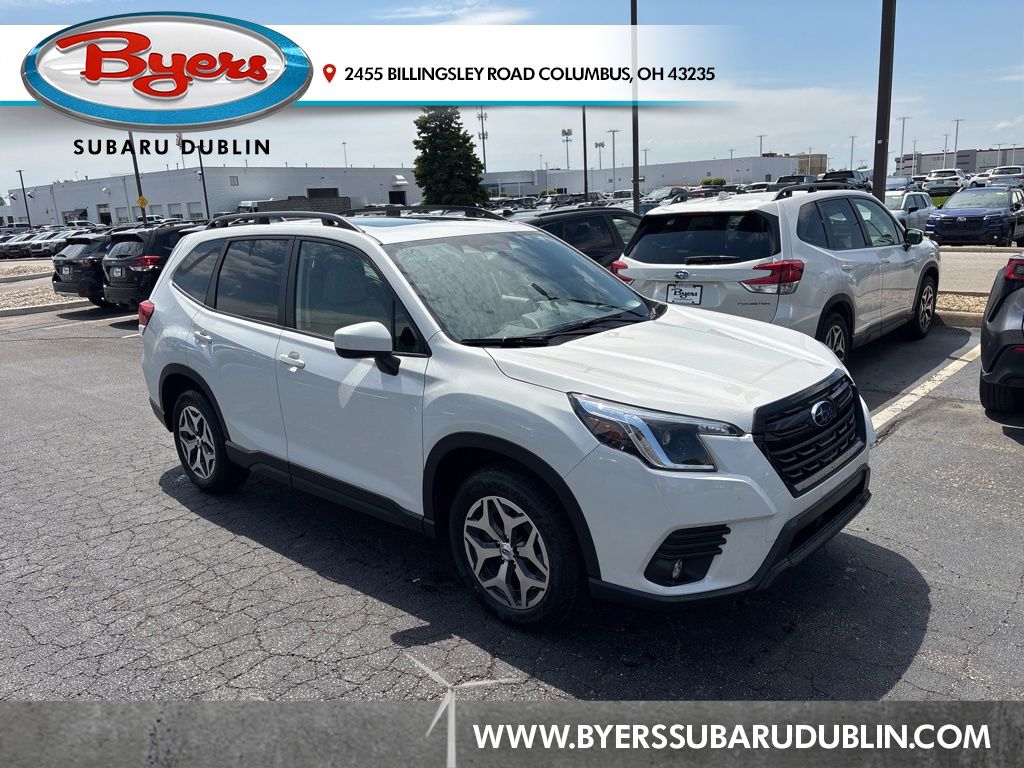 Crystal White Pearl 2024 Subaru Forester SUV / Crossover All-Wheel Drive Continuously Variable Transmission