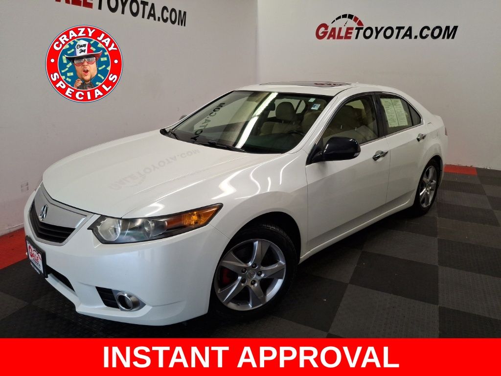 White 2014 Acura TSX Sedan Front-Wheel Drive 5-Speed Automatic