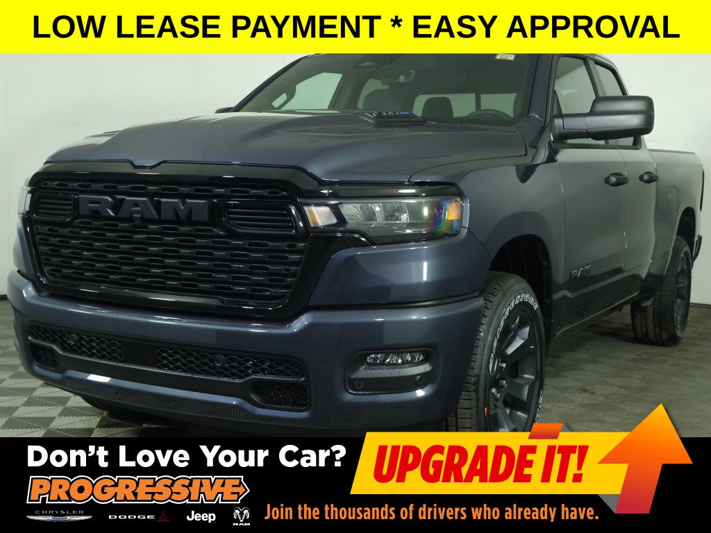 Forged Blue Metallic 2026 RAM 1500 Express Quad Cab 4WD Pickup Truck Four-Wheel Drive 8-Speed Automatic