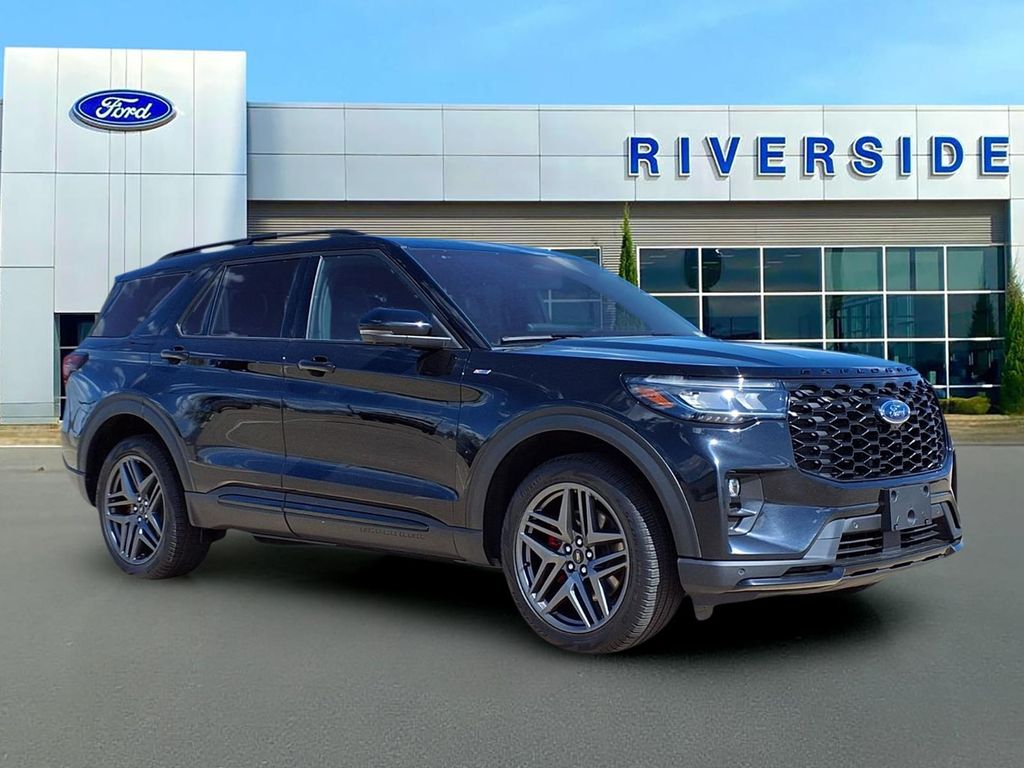 Black Metallic 2025 Ford Explorer ST-Line AWD SUV / Crossover All-Wheel Drive Automatic