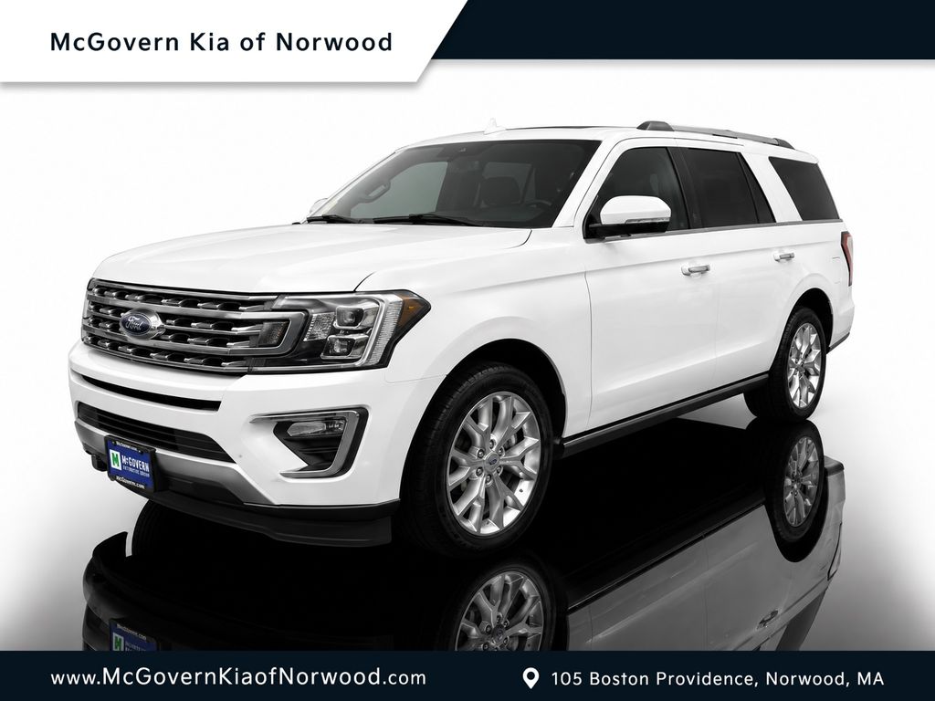 White Platinum Clearcoat Metallic 2019 Ford Expedition SUV / Crossover Four-Wheel Drive Automatic