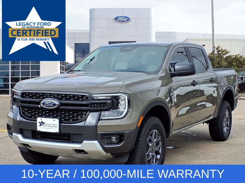 Marsh Gray 2025 Ford Ranger XLT SuperCrew 4WD Pickup Truck Four-Wheel Drive Automatic