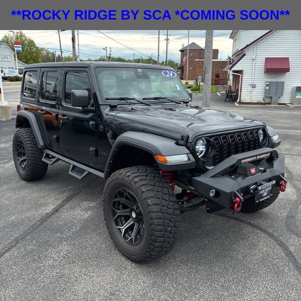 Black Clearcoat 2024 Jeep Wrangler Willys 4-Door 4WD SUV / Crossover Four-Wheel Drive 8-Speed Automatic