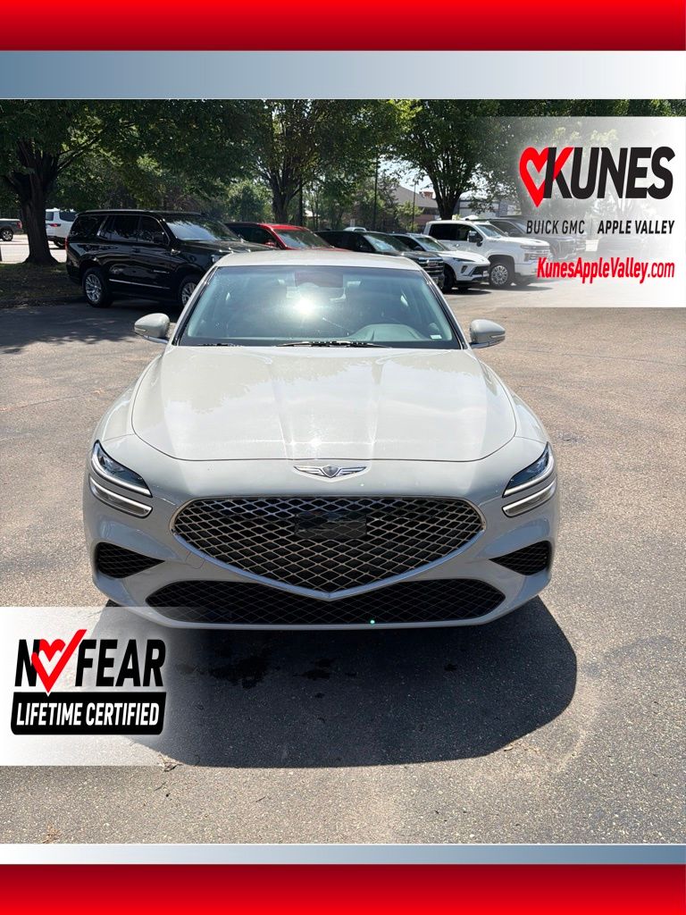 Gray 2025 Genesis G70 Sedan Rear-Wheel Drive 8-Speed Automatic
