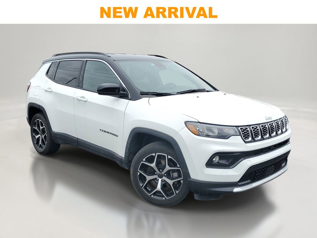 Bright White Clearcoat 2025 Jeep Compass Limited 4WD SUV / Crossover Four-Wheel Drive 8-Speed Automatic