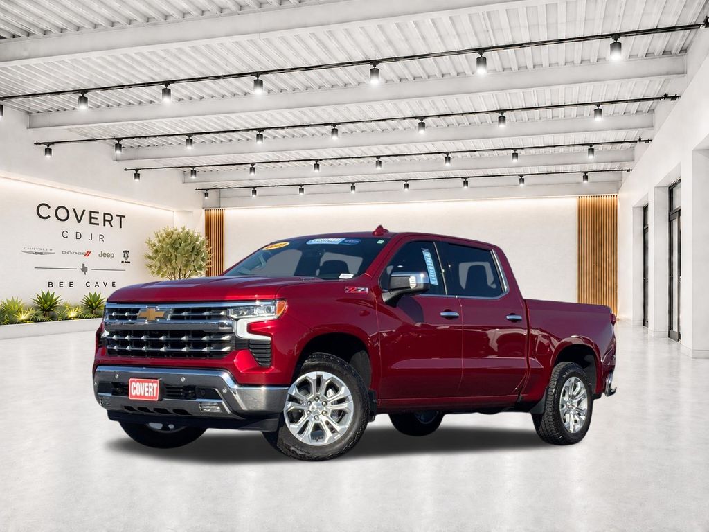 Radiant Red 2025 Chevrolet Silverado 1500 Pickup Truck Four-Wheel Drive Automatic