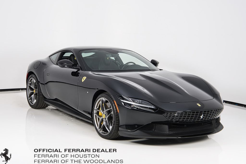 Nero 2021 Ferrari Roma Coupe Rear-Wheel Drive 8-Speed Manual