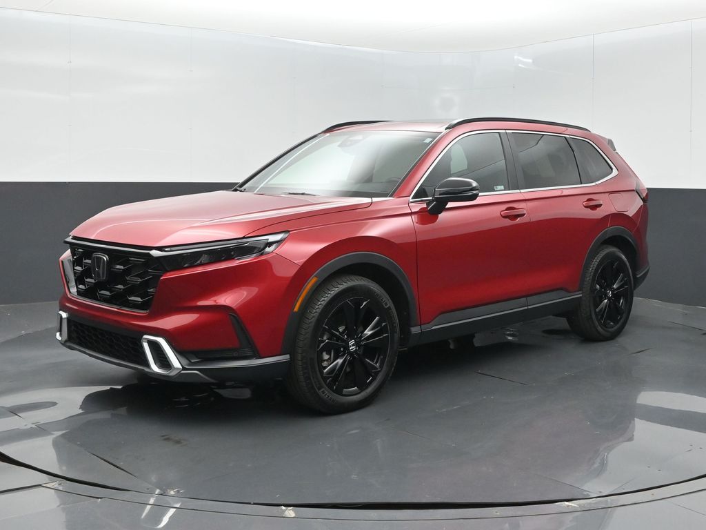 Radiant Red Metallic 2025 Honda CR-V Hybrid SUV / Crossover All-Wheel Drive Continuously Variable Transmission
