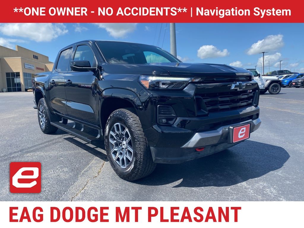 Black 2024 Chevrolet Colorado Z71 Crew Cab 4WD Pickup Truck Four-Wheel Drive 8-Speed Automatic