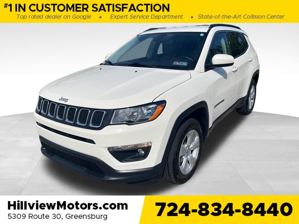 White Clearcoat 2021 Jeep Compass SUV / Crossover Four-Wheel Drive 9-Speed Automatic