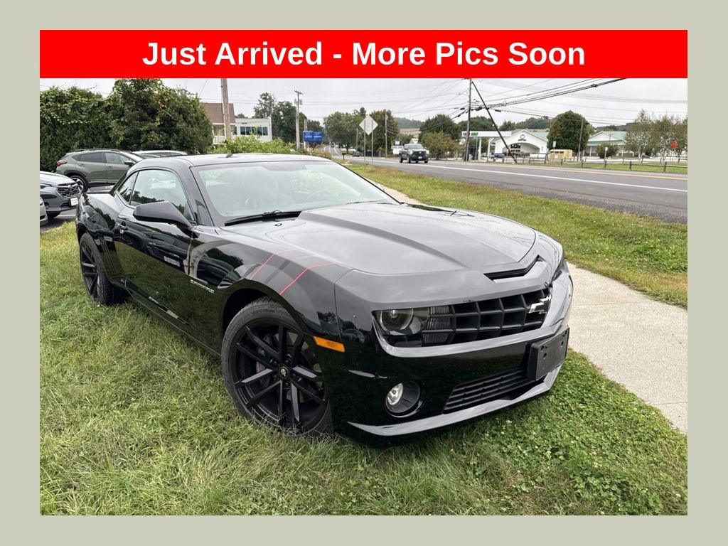 Black 2012 Chevrolet Camaro Coupe Rear-Wheel Drive 6-Speed Manual