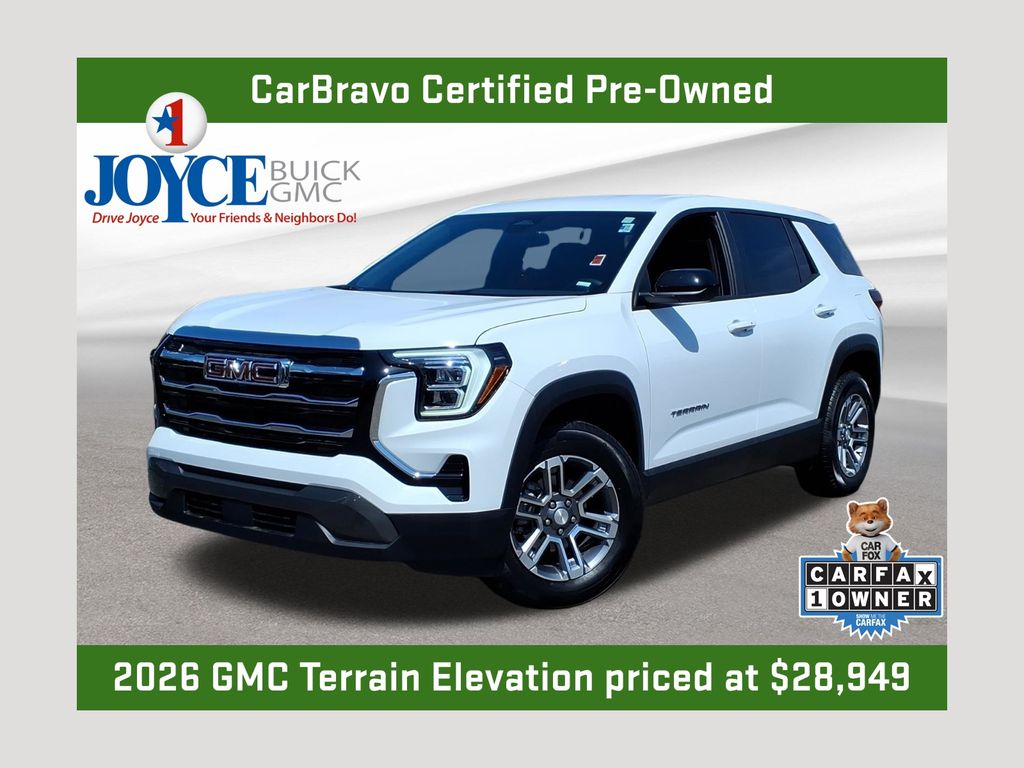 Summit White 2026 GMC Terrain SUV / Crossover Four-Wheel Drive 8-Speed Automatic Overdrive