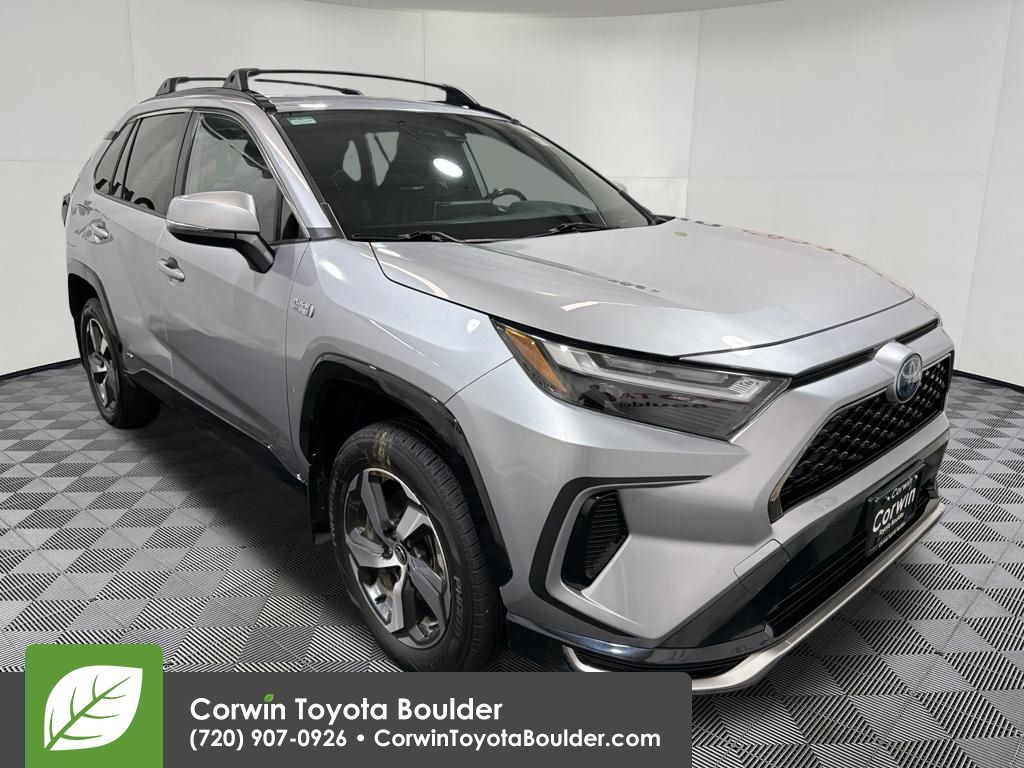 Silver Sky Metallic 2023 Toyota RAV4 Prime SUV / Crossover All-Wheel Drive Continuously Variable Transmission