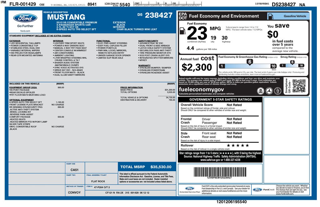 Used 2013 Black Ford V6 image 2