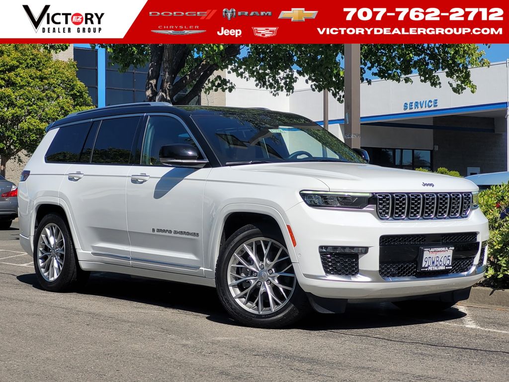 Bright White Clearcoat 2023 Jeep Grand Cherokee L Summit 4WD SUV / Crossover Four-Wheel Drive 8-Speed Automatic