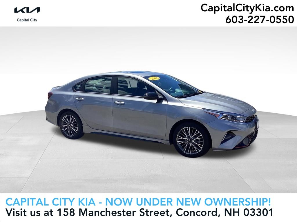 Steel Gray 2024 Kia Forte Sedan Front-Wheel Drive Continuously Variable Transmission