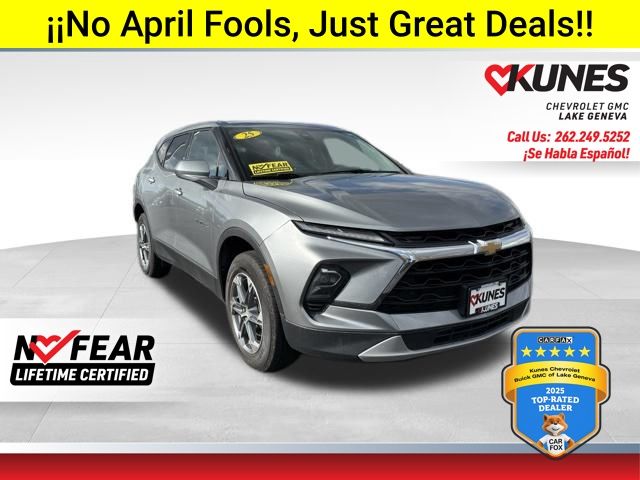 Sterling Gray Metallic 2025 Chevrolet Blazer LT AWD SUV / Crossover 9-Speed Automatic Overdrive